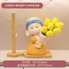Ramo de tulipanes, decoración de mesa de resina, regalo para el Día del Maestro, arreglo floral para vinoteca, maceta de suculentas para mamá