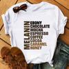 Playera Estampada de Moda Kawaii Melanina Playera Mujer Divertida Bla