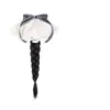 Trenzas Postizas para Mujer, Cola de Caballo Baja Sintética con Clip y Lazo de Encaje, Cola de Caballo Larga Trenzada, Cola de Caballo Trenzada Estilo Coreano