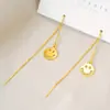 Novos Brincos Estilo Ins, Design Minimalista de Nicho para Mulheres, Brincos Vazados de Estrela e Rosto Sorridente, Frescos e Simples
