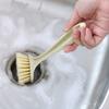 Escova de Limpeza para Panelas de Cozinha Que Não Danifica as Panelas, Escova de Limpeza Doméstica para Panelas e Louças Que Não Retém Óleo Facilmente, Escova de Limpeza para Panelas com Cabo Longo e Cerdas Macias