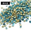 Venta directa de fábrica de Guomao AAA Diamond color redondo puntiagudo fondo de vidrio cristal diamante rhinestone DIY joyería accesorios de ropa