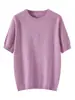 Camiseta de Verano para Mujer, Estilo Nuevo, Manga Corta con Estampado Floral y Mangas Ranglán, Cuello Redondo, Diseño Transpirable y Fresco sin Costuras, Versátil y Elegante para el Trabajo