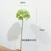 Hortênsia de simulação 3D de ramo único avançado decoração de flor falsa arranjo de flores atacado hortênsia diamante decoração de flor de casamento sala de estar