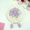 Broche de Flor Bola Pendurada Tridimensional em Tecido, Broche de Design Feito à Mão, Decoração Fofa Estilo Floresta para Roupas e Bolsas