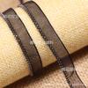 Encaje de cadena de cuentas de cobre de doble fila borde de ropa borde lateral de pantalón sellado accesorios decorativos cinta de gasa de un solo lado cinta