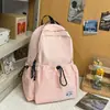 Mochila Escolar Modelo Nuevo 2026 Transfronteriza para Estudiantes de Secundaria y Preparatoria, Mochila de Estilo Fresco para Niñas, Mochila de Viaje Casual de Color Sólido