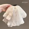 Pin para Coleta de Seda Bordada Color Blanco Crudo de Alto Gama Coreano, Ambiente Romántico, Pasador de Pelo Estilo Hada