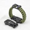 Pulsera con Abrebotellas, Pedernal, Mechero de Fuego, Pulsera de Supervivencia, Multifuncional Portátil para Escape de Emergencia al Aire Libre