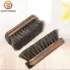 Cepillo de pelo suave Marrón pequeño cuadrado Artículos de uso diario Cepillo de zapato de madera para crin Cepillo de zapato de madera de loto para zapatos de cuero cepillo de zapato de pelo de caballo