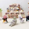 Comércio Exterior Charm de Raposa de Nove Caudas Aveludado Caixa Surpresa Figura Decoração de Mesa Tendência Boneca de Resina Atacado