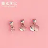 Colgante Vacío de Perla Autoadhesivo de Plata S925 con Portaperlas de Plata y Aguja Colgante para Collar Pulsera Accesorios de Joyería DIY