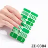 Ze Impermeable Sin Hornear Película de Esmalte en Gel Cobertura Total Color de Contraste Manicura Primavera y Verano Película de Uñas Papel de Uñas Parche de Papel