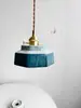Luminária Pendente de LED Cerâmica Estilo Japonês para Quarto com Janela de Canto, Sala de Jantar, Varanda Cerâmica Vintage Estilo Americano, Corredor Vintage, Luminária Pendente Mid-Century