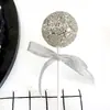 Bolo de Aniversário Lantejoulas Decorativas Fita de Cristal Bola de Espuma Laser Bola de Espuma Plug-in Decorativo para Bolo de Festa Mesa de Sobremesa