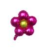 Rodada de cinco pétalas flor de folha de alumínio balão de flor balão decoração de festa de casamento de sete cores pétala de filme de alumínio balão atacado