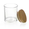 Portavelas de vidrio transparente Spot 80 100 350ml tarro de vidrio para aromaterapia portavelas de vidrio taza vacía con tapa vela aromática