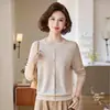 2026 Nuevo Estilo Ropa para Madres de Mediana Edad y Mayores, Suéter de Punto Otoño e Invierno, Nuevo Estilo Chino, Talla Grande, Suéter Versátil y Elegante