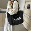 Bolsa de Lona Casual para Mujer de Gran Capacidad 2024 Nueva Llegada Verano Combinable Bolso de Hombro para Compras Clase Viajero Bolso Tote