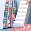 Etiqueta Índice Morandi Adhesivo Nota Adhesiva Papel para Marcar Estudiante Color Adhesivo Fluorescente Marcador de Papel Etiqueta Índice