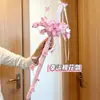 Criativo Feito à Mão Primavera Flor de Pessegueiro Espada Torcida Bastão Pacote de Material DIY Autocriado Flor de Pessegueiro Arco Presente para Melhor Amiga para Sessão de Fotos