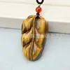 Colgante de Calavera de Ojo de Tigre Natural Pixiu para Hombres y Mujeres, Hebilla de Seguridad Buda Guanyin Colgante de Zorro Joyería