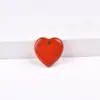 20mm Cristales Naturales Piedra Bruta Corazón Adornos Piedra Natural Forma de Corazón Accesorios para Joyería DIY con Agujeros Corazón Piedra de Palma