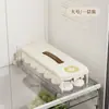 Caixa de Armazenamento Transparente de Múltiplas Camadas para Dumplings para Cozinha Doméstica, Caixa de Armazenamento Portátil de Plástico para Freezer para Dumplings