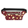 Bolsa de Peito Feminina com Estampa de Desenho Animado, Moderna, Leve, Ajustada à Cintura para Celular, Bolsa de Ombro Portátil para Armazenamento ao Ar Livre, Pequena Bolsa Transversal