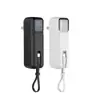Nuevo tapón de CA cápsula tesoro de carga rápida línea auto-cableada 5000mah compacto portátil set de energía móvil LOGOTIPO