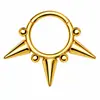 Moda Europeia e Americana Aço Inoxidável 316 Argola de Nariz Atacado Amazon Coração de Pêssego Incrustado com Zircônia Joia de Piercing para Septo Nasal Dupla Face