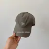 Gorra de pico nueva de estilo coreano para otoño para niños, estilo retro vintage con pequeño logo redondo bordado, gorra de béisbol al por mayor