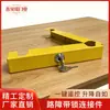 Conector de barrera de carretera a presión de aleación de aluminio con bloqueo, accesorios de hardware para barandillas, hebilla de fijación de bloqueo y anillo