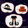 Colgante de Personaje de Madera de Halloween Transfronterizo Juego de 3 Piezas Decoración de Puerta Sala de Estar Dormitorio Decoración de Pared Fiesta de Halloween