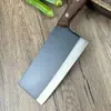 Cuchillo de Cocina para Rebanar Forjado a Mano, Cuchillo de Doble Uso Negro Guerrero para Picar y Cortar, Cuchillo de Chef Afilado para Uso Doméstico