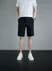 Venta Directa de Fábrica de Pantalones Cortos Formales de Negocios para Hombre de Gama Alta, Blanco Puro, Delgados, de Pierna Recta, No Planchar, Resistentes a las Arrugas