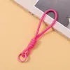 Lanyard para Teléfono Móvil Correa de Muñeca Lanyard Tejido de Nylon Accesorio para Bolso Llavero con Anillo Metálico Anti-Pérdida Cadena de Lanyard