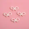 Laço de Pérola Artificial de Natal Acessórios para Penteado Feitos à Mão DIY Estrela de Cinco Pontas Formato Especial Decoração de Árvore de Natal de Pérola Artificial