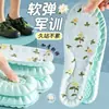 Plantillas de Flor de Camelia para Mujer, Transpirables y Anti-Olor en Verano, Absorción de Impactos Elástica Suave 5D, No Cansan después de Estar de Pie por Mucho Tiempo, Zapatos Deportivos Especiales para Entrenamiento Militar
