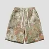 Shorts Retro Americanos para Hombre, Tendencia de Verano Ins Shorts de Playa, Versátiles Rectos Cómodos Casuales de Cinco Puntos para Hombre
