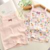 Camisola Leve de Verão Japonesa para Meninas Top Grande Infantil Algodão Classe A Roupa Básica Sem Manga para Bebê