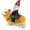 Adornos de regalo de Navidad, decoraciones de jardín, gnomos, manualidades de resina, estatuas de gnomos de dibujos animados, anciano con barba blanca