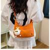 Moda Explosiva Versátil Simple Bolso de Hombro Cruzado para Dama Casual Comercio Exterior Bolso Dumpling Gran Capacidad Bolso de Tela de Nylon