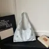 Bolsa Tote Casual Hueca de Estilo Universitario de Alta Moda para Mujer, Bolso de Hombro para el Trabajo