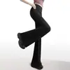 Suministro Exclusivo Transfronterizo de Pantalones de Campana Amplios de Longitud Extendida, de Cintura Alta, Pantalones Casuales Adelgazantes, Pantalones Largos de Pierna Ancha con Efecto de Caída, Estilo Nuevo