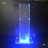 Podio transparente en stock, atril de cristal, soporte acrílico para anfitrión, podio para presentador, mostrador de servicio y mostrador de atención al cliente