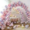 Globos Macaron de Doble Capa 10 Pulgadas 2.2 Gramos Set Doble de Globos Macaron Globos Decoración de Boda Globos para Arreglo de Fiesta en Centro Comercial