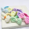 Novo elástico infantil para cabelo feminino simples doce fofo flor corda de cabelo elástico de cabelo acessórios de cabelo corda de cabelo