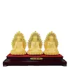 Arena Dorada de Terciopelo Estatua de Buda de Tres Tesoros Buda Amitabha Buda de la Medicina Buda Tathagata Estatua de Buda Sakyamuni Decoraciones de Templo