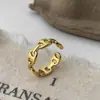 Simple y Versátil, Lujo Ligero, Sensación de Alta Gama, Anillo Abierto de Nariz de Cerdo, Estilo de Nicho, Diseño Elegante, Joyería de Mano Moderna y Versátil para Mujeres